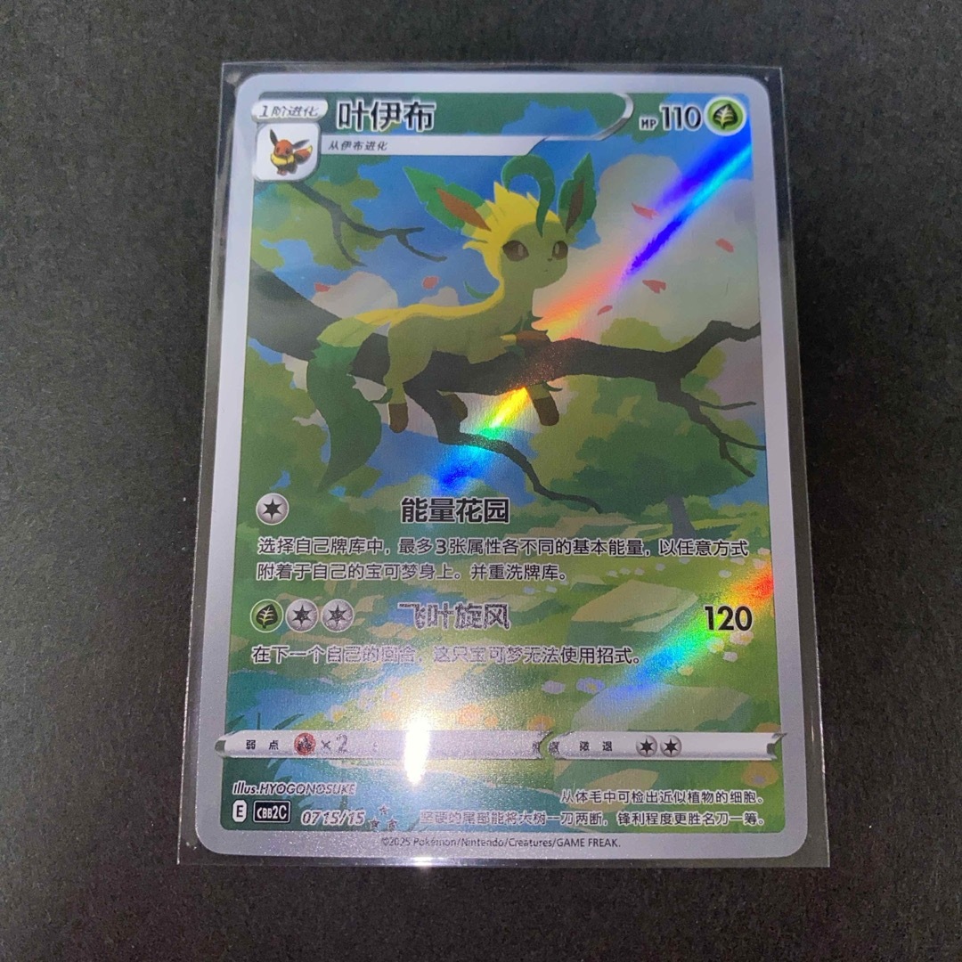 ポケモン - ポケモンカード リーフィア AR 中国語版 海外限定イラスト