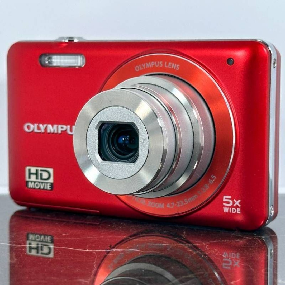 OLYMPUS - Olympus VG-120 レッド コンパクトデジタルカメラの通販 by