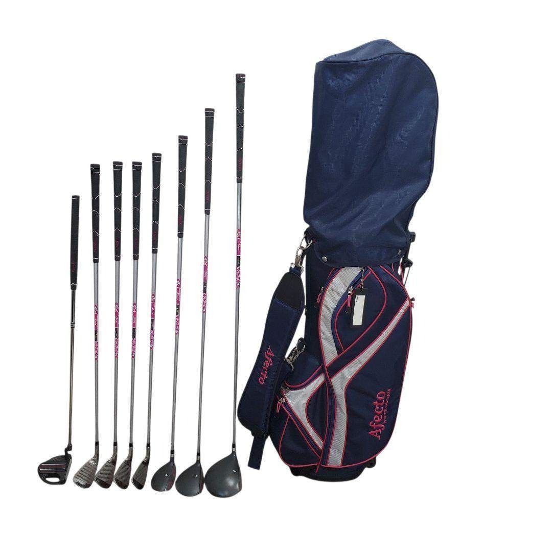 未使用に近い】Afecto レディース ゴルフ クラブ・バッグセット 8本 L