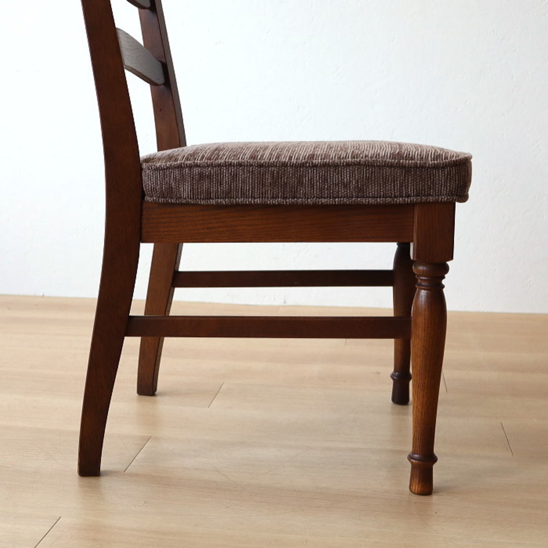 アンティーク 飛騨産業 穂高 ダイニングチェア ナラ キツツキ 無垢材①