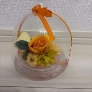 プリザーブドフラワー＊ガラスケース対 蓮 タッセル入＊仏花 敬老の日