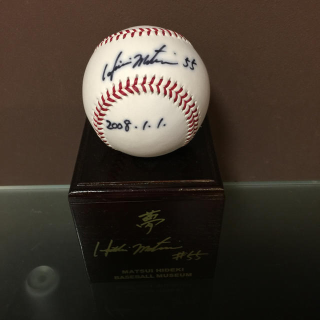 なんと送料無料‼︎松井秀喜サインボール‼︎8/18まで限定値下げ！の通販