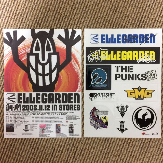 ELLEGARDEN サイン入り ステッカーの通販 by gon1830's shop｜ラクマ