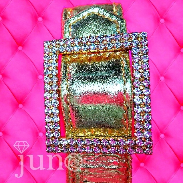 ASH&DIAMONDS - ASH＆DIAMONDS ラインストーン ベルト バックル