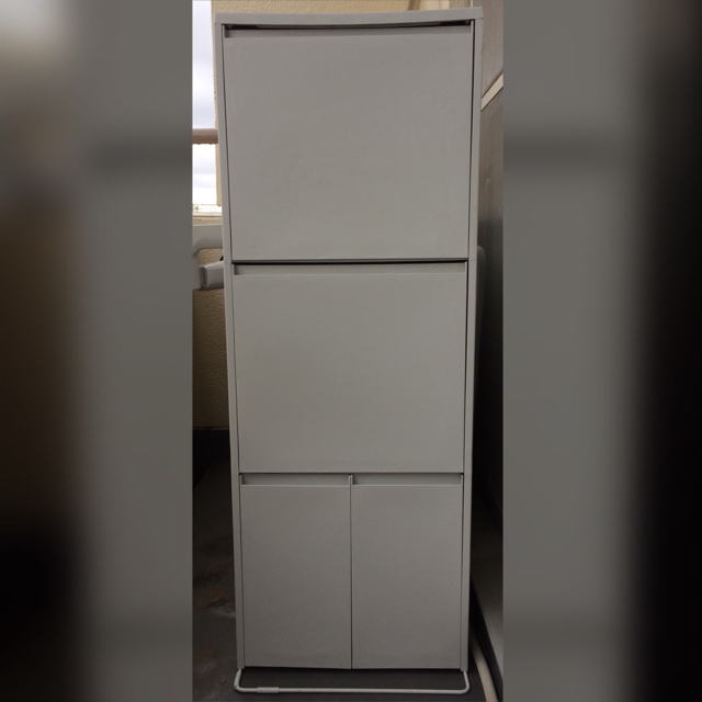 MUJI (無印良品) - 無印良品 重ねて増やせるダストボックス・3段セット