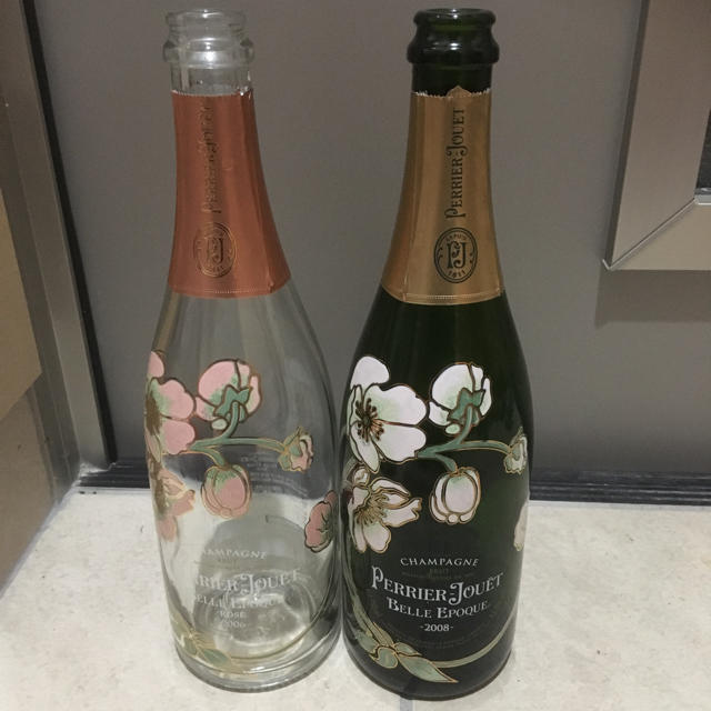 花柄シャンパン ベルエポック 空瓶の通販 by やまめ's shop｜ラクマ