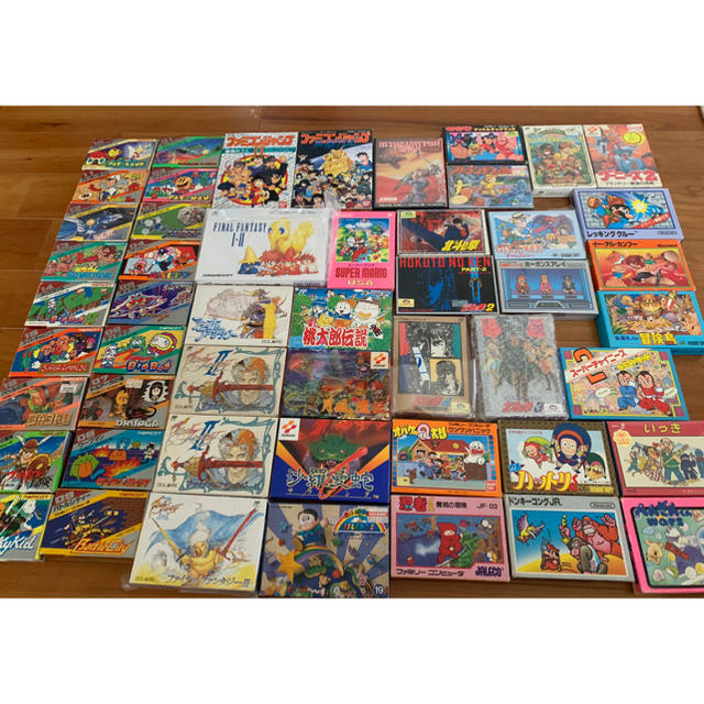 ファミリーコンピュータ - ファミコンソフト 箱付き83本(バラ売りなし