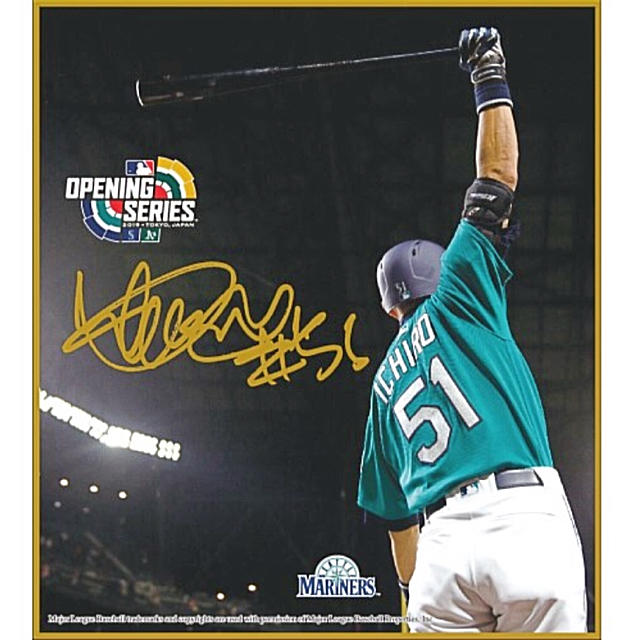 2019 MLB開幕戦記念 イチロー限定商品 フォトサイン色紙 全種類の通販