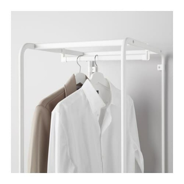 IKEA - IKEA ALGOT アルゴート フレーム ロッド付き ホワイト ハンガー