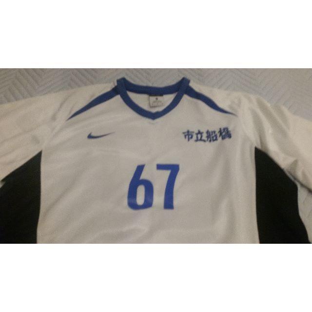 市立船橋 市立船橋 サッカーシャツ 刺繍 青 21 美品 サッカー 青長袖