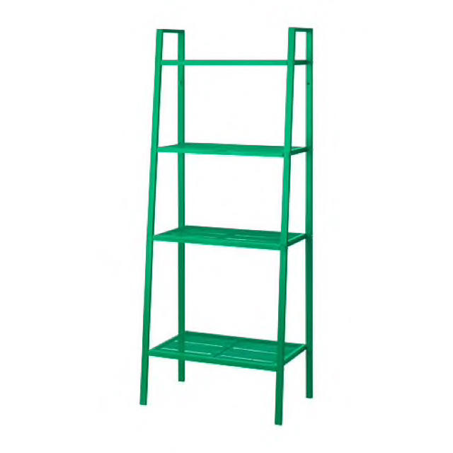 IKEA - LERBERG レールベリ シェルフユニット, グリーン, 60x148 cmの