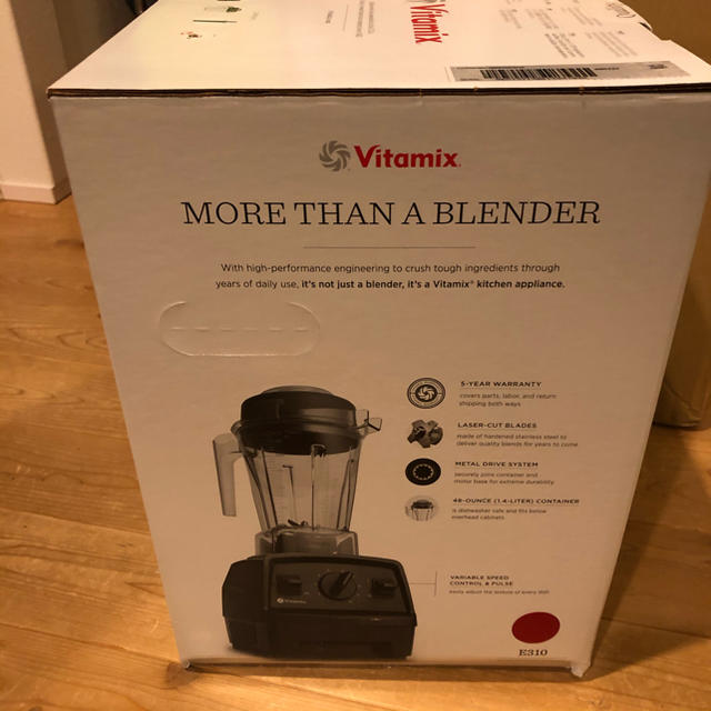 新品未開封】バイタミックス E310 レッド1.4L 5年保証の通販 by くに