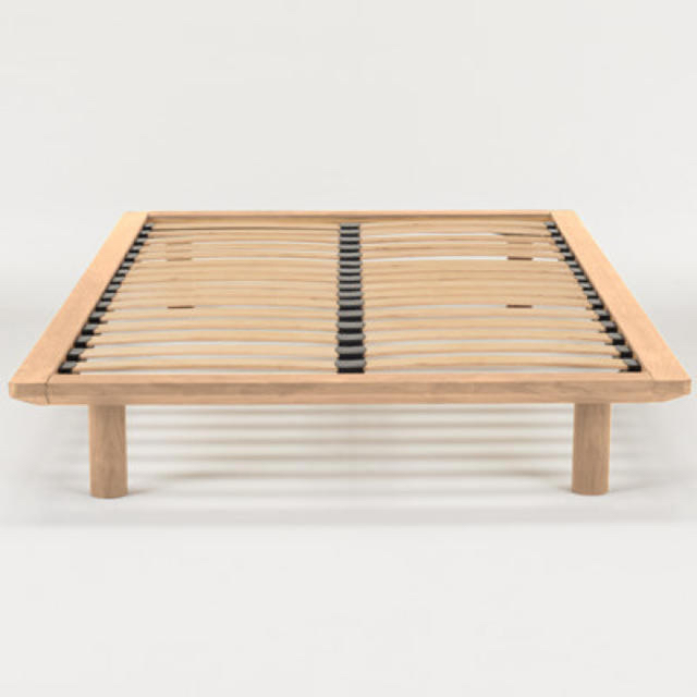 MUJI (無印良品) - 無印良品 セミダブル ベッドフレーム・スチール脚