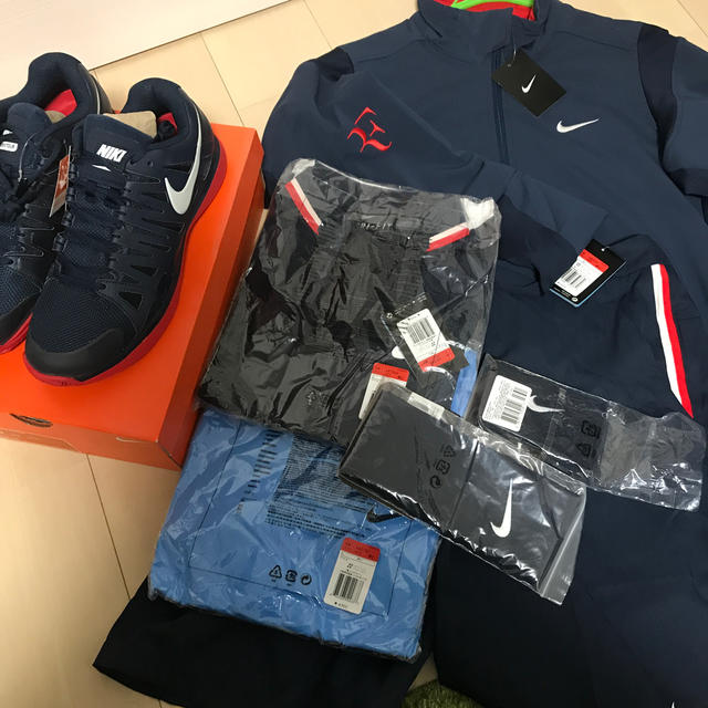 NIKE - NIKE テニスウェア 12usop フェデラーモデル フルセット【L】の