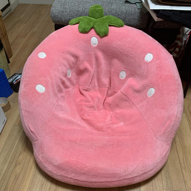 週末値引き！マザーガーデン 野いちご ソファ すっぽりソファー ピンク