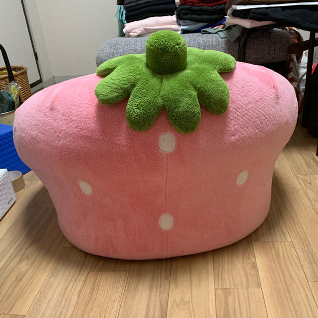 週末値引き！マザーガーデン 野いちご ソファ すっぽりソファー ピンク