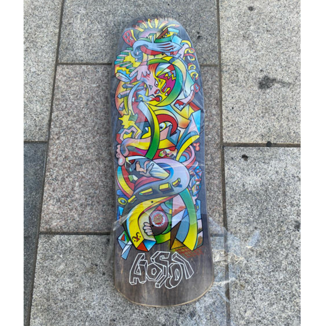 supreme airbrushed floral skateboard 白