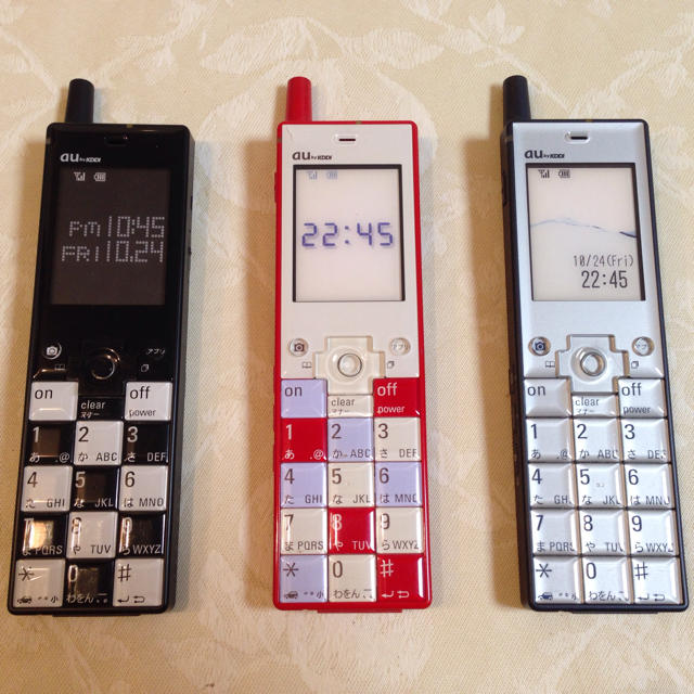 INFOBAR SHX11 モックアップ 全4種 au INFOBAR A01 SHX11 2台セット