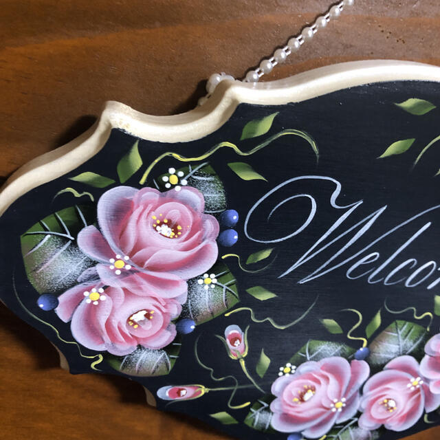 薔薇のウエルカムボード♪トールペイント の通販 by しーちゃん's shop