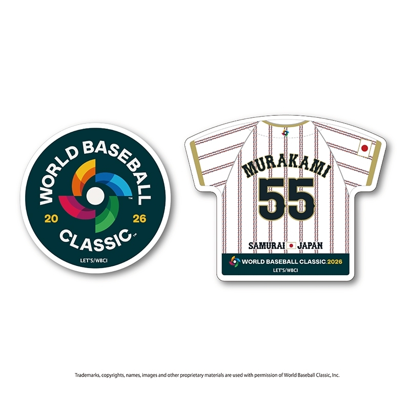 村上 宗隆 WORLD BASEBALL CLASSIC ユニフォーム型クリップマグネット