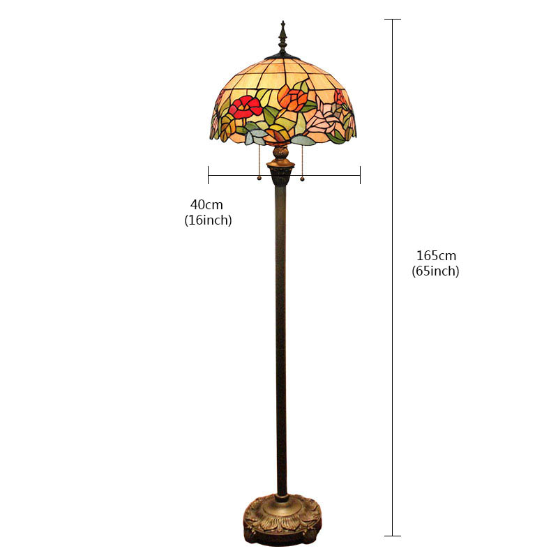 フロアランプ ステンドグラスランプ フロアスタンド 照明器具 書斎