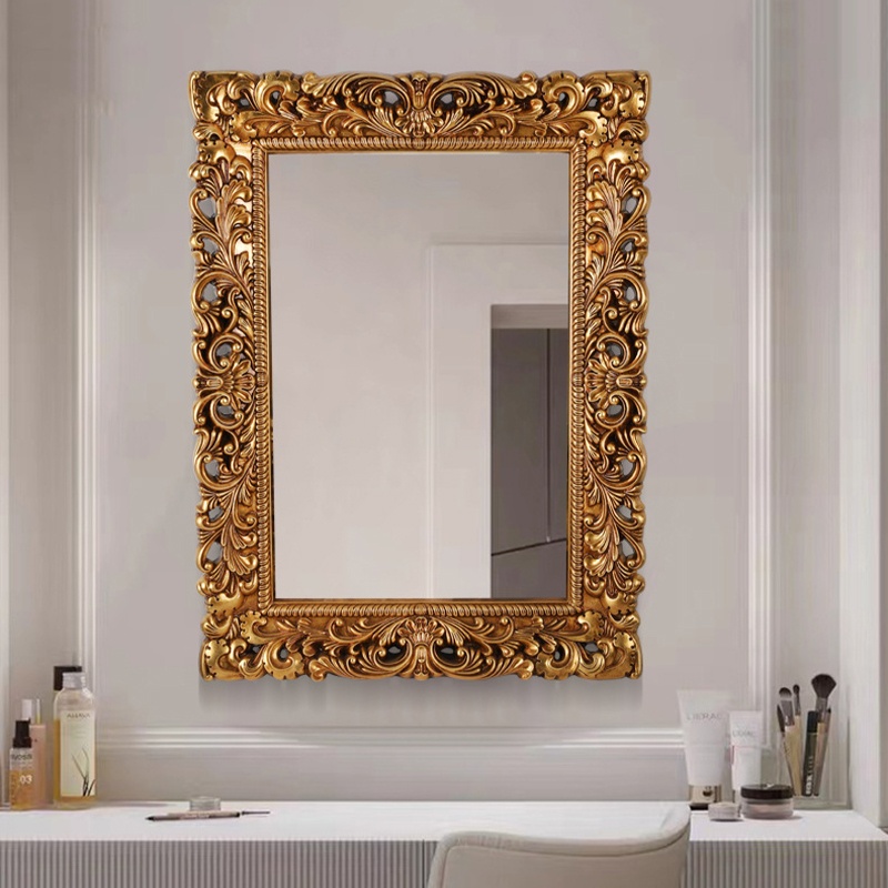 バロックスタイル ゴールド壁掛け鏡 バロックスタイル ゴールド 壁掛け