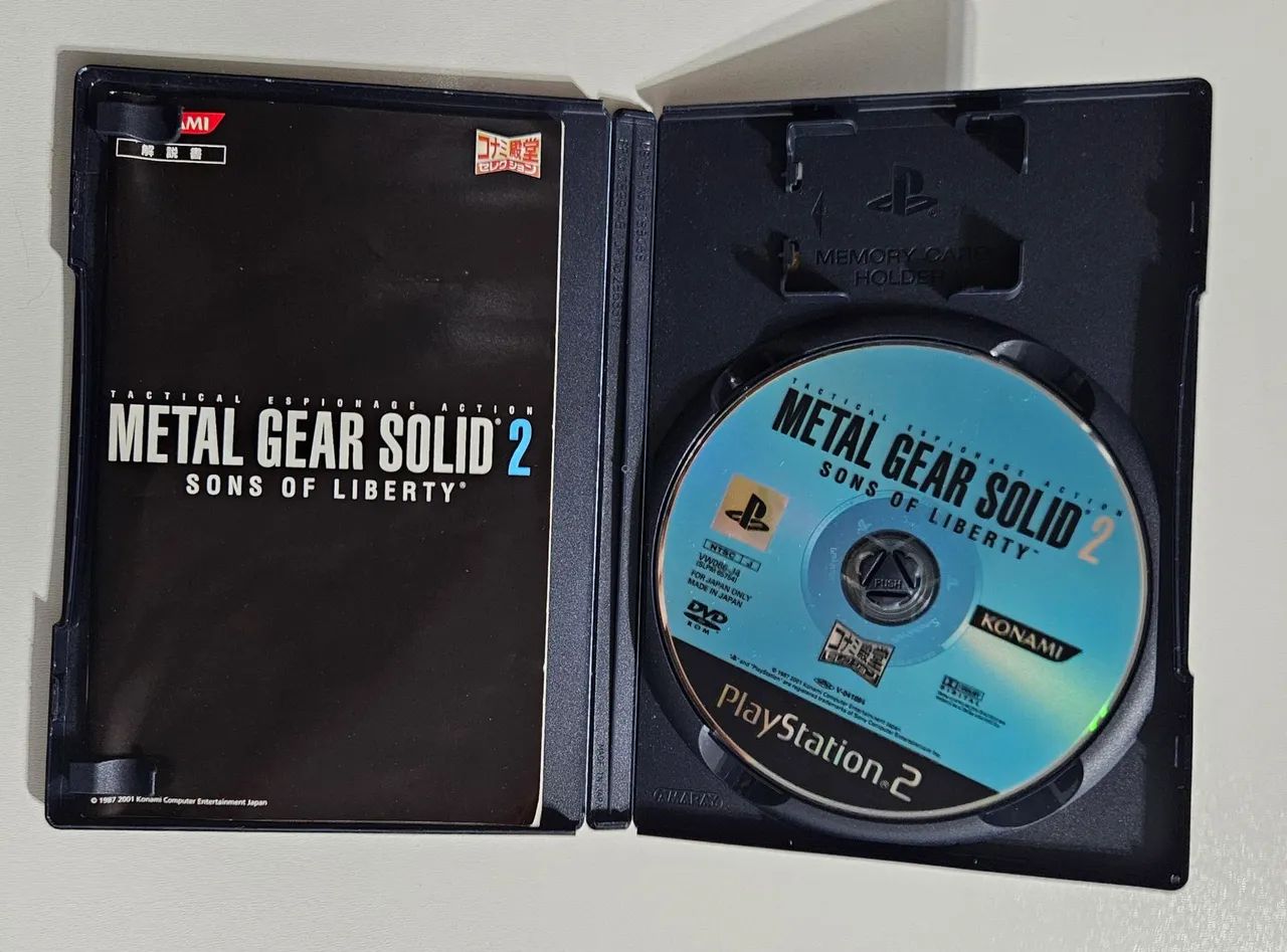 Metal Gear solid 2 Sons Of Liberty Ps2 original Japonês - Jogos de