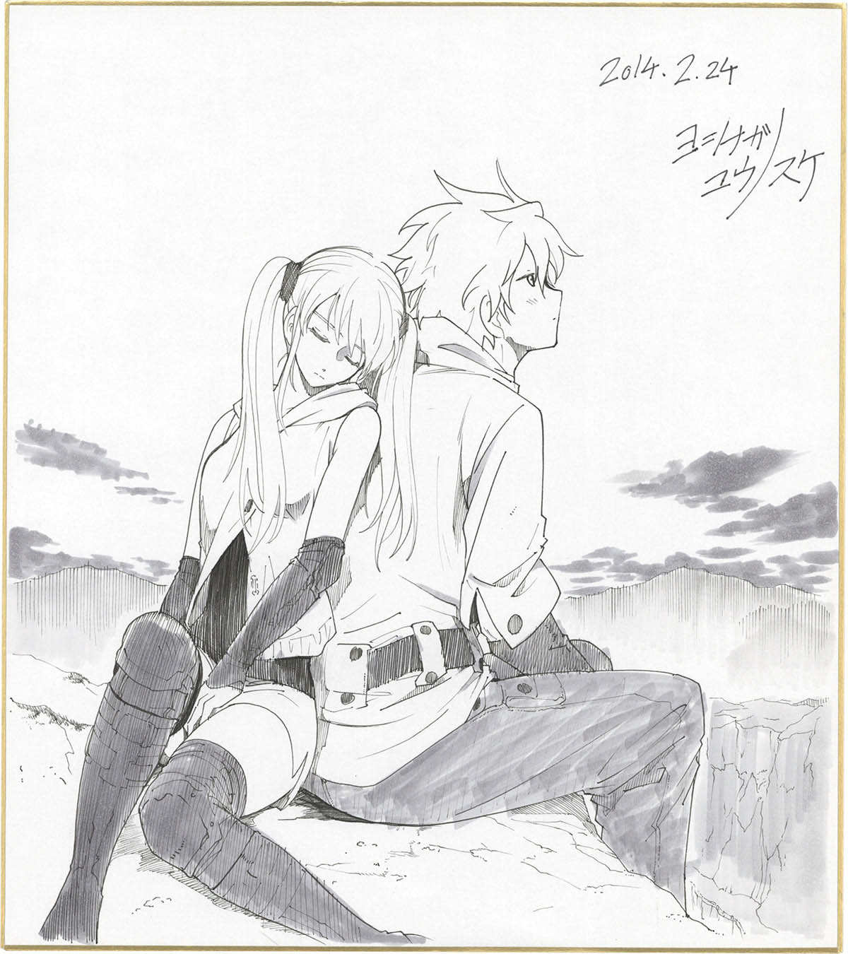 3068] 吉永裕ノ介 直筆色紙「ブレイクブレイド」