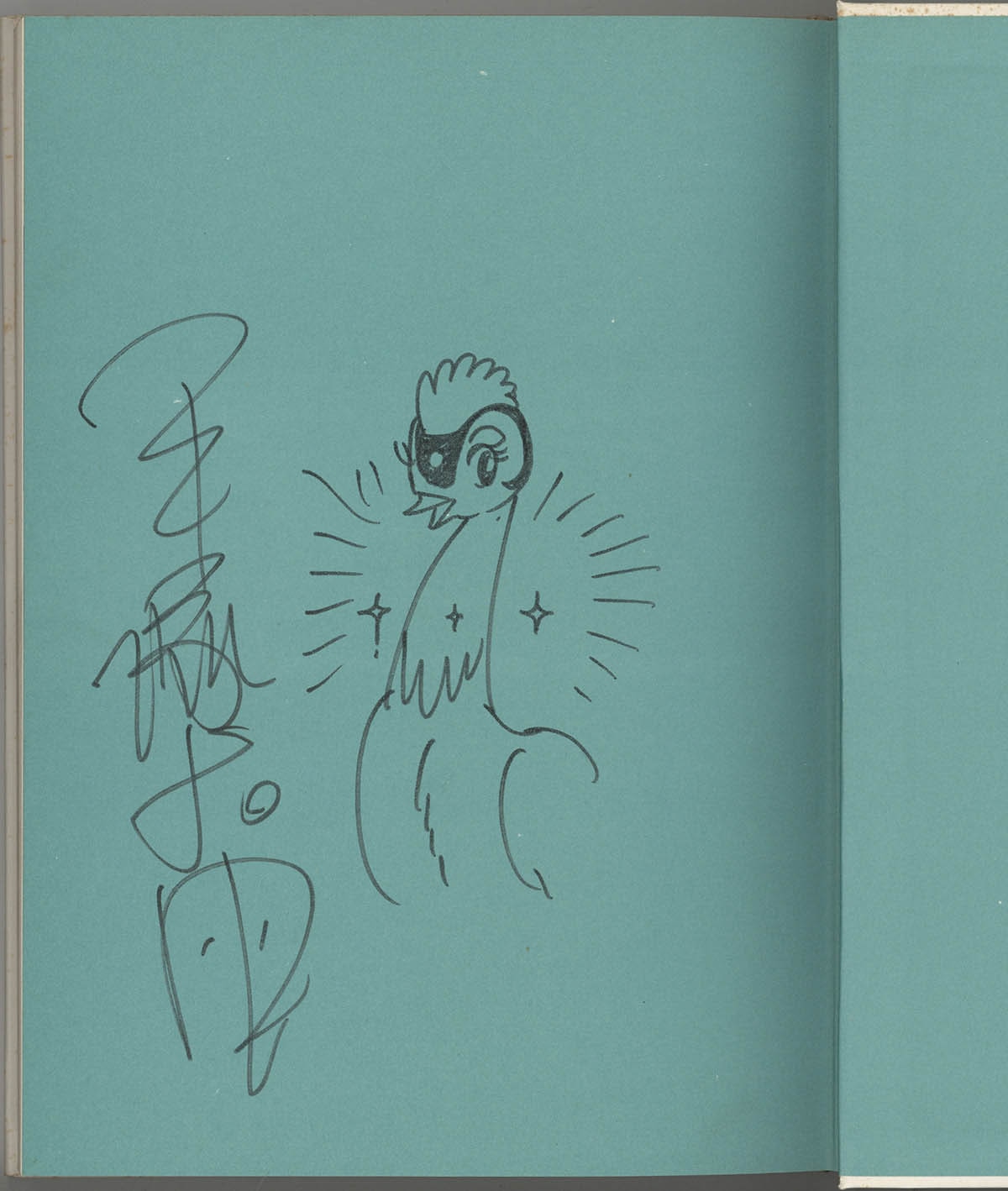 3509] 手塚治虫 直筆イラストサイン本「ビス・ビス・ビス星ものがたり」