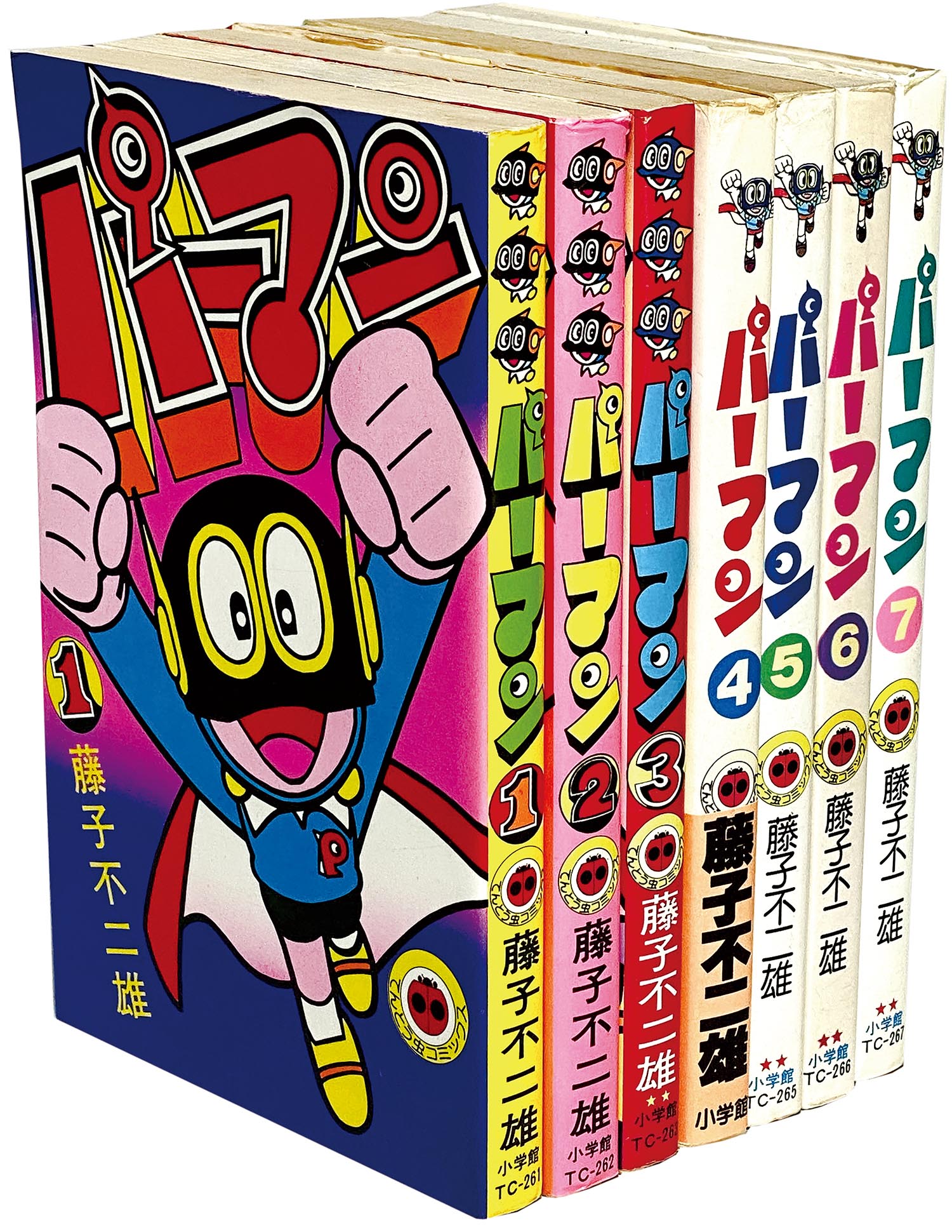 8003］ てんとう虫コミックス/藤子不二雄「パーマン 全7巻初版セット」