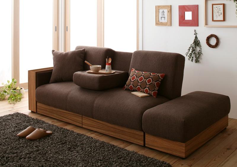 センターテーブル＆収納付きソファーベッド｜ハレノワ