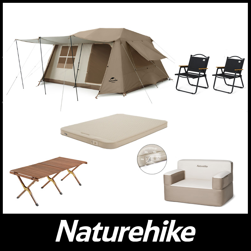 Naturehike Village13 ワンタッチ テント 3-6人用 UVカード 13㎡ 広い