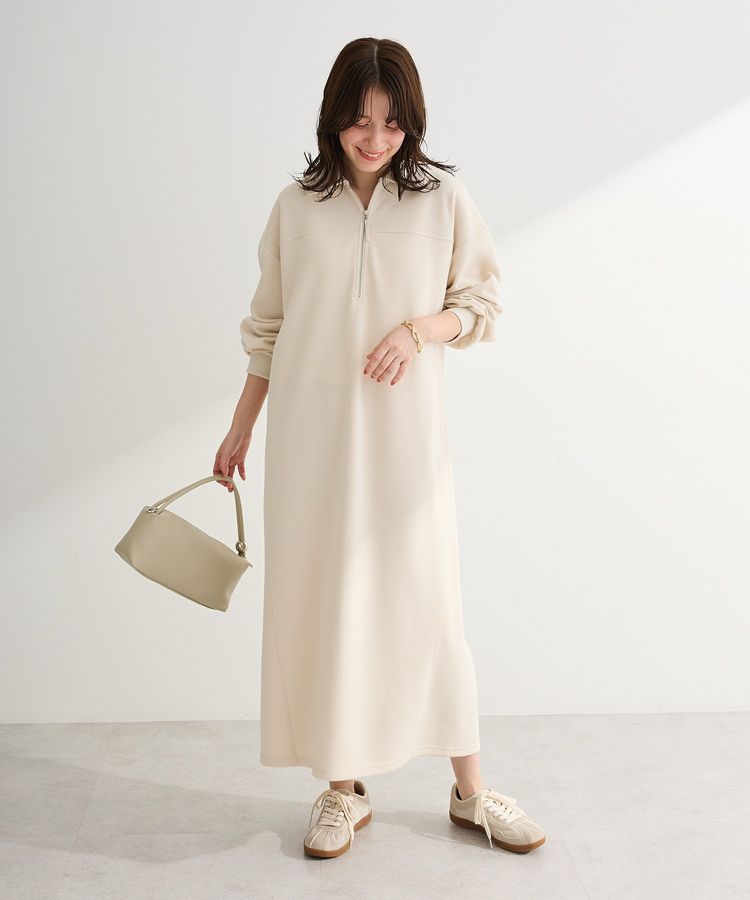 ポロ衿ハーフZIPカットワンピース/Green Parks（グリーン パークス）の