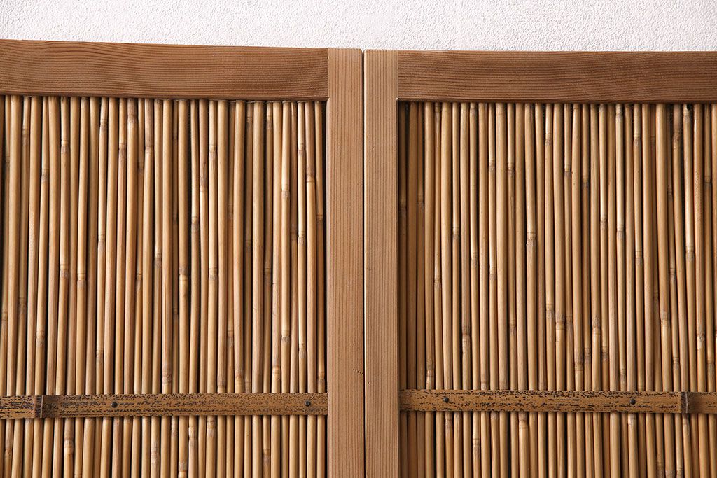 公式】アンティーク家具ラフジュ工房商品詳細ページ昭和中期の簾戸2枚