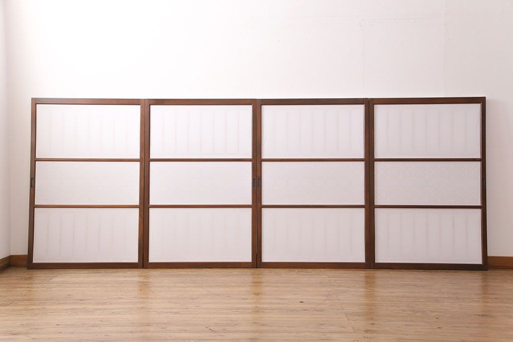 公式】アンティーク家具ラフジュ工房商品詳細ページ組子障子戸4枚を