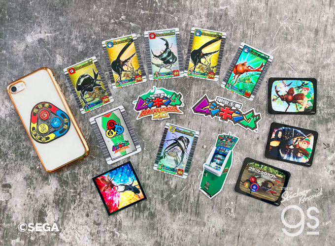 ムシキング ダイカットステッカー ムシキング筐体 SEGA セガ カード
