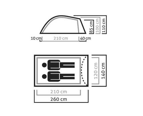 カモ柄別注モデル Salewa 「Litetrek ii 2人用テント」 - アウトドア