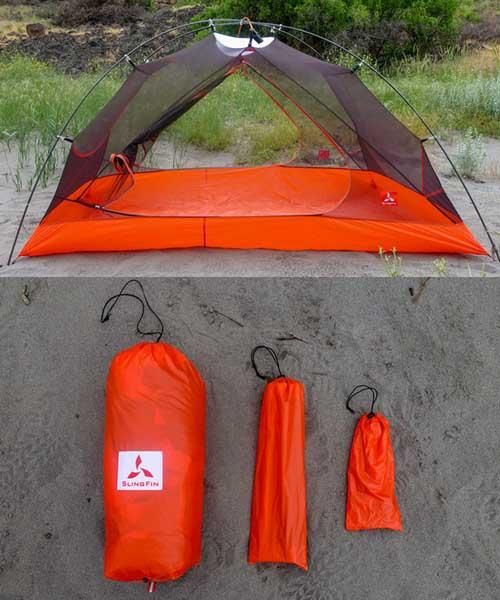 雪山登山対応 冒険家の為に作られた◇SlingFin「Portalテント 2人用