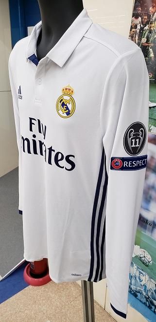 レアル、マドリード（H）16/17 選手支給 長袖 UEFA CL用 ベイル＃11