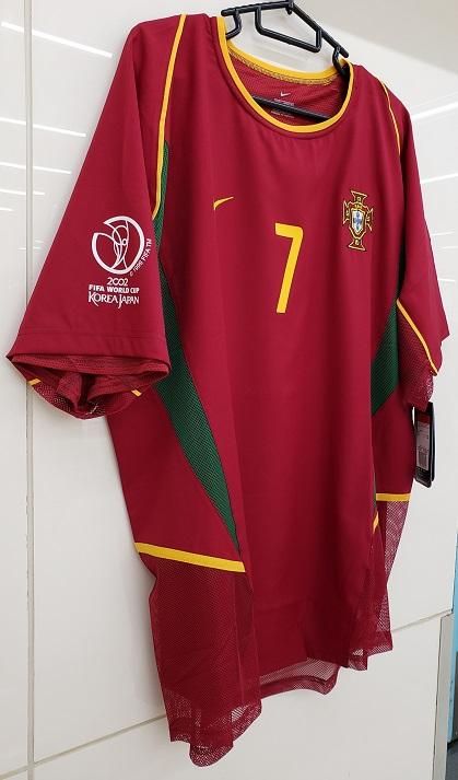 ポルトガル（H）オーセンティック 2002 W杯 フィーゴ＃7+パッチ付！