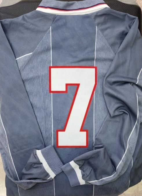 イングランド代表（A) 1996 選手支給 長袖 ベッカム＃7