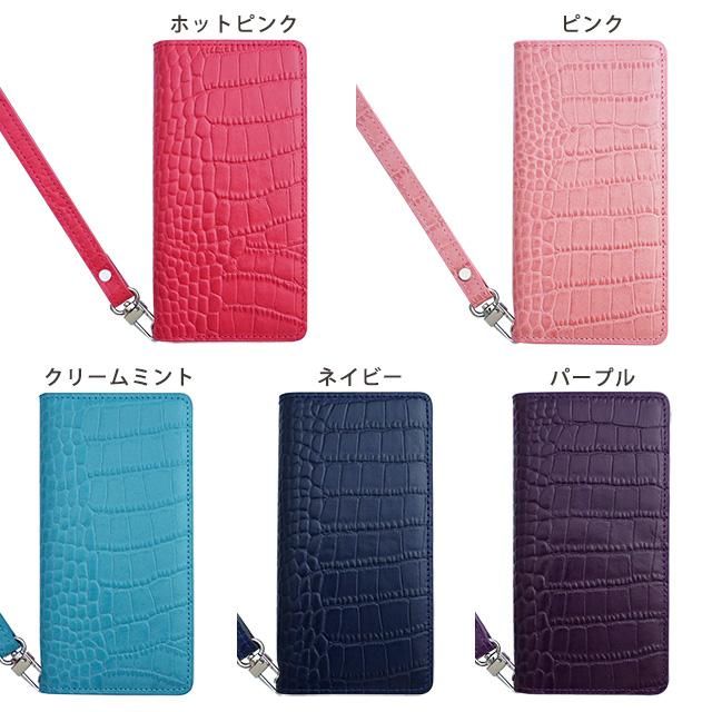 クロコダイルレザー（フリップケース）ARROWS対応 - スマホカバーの