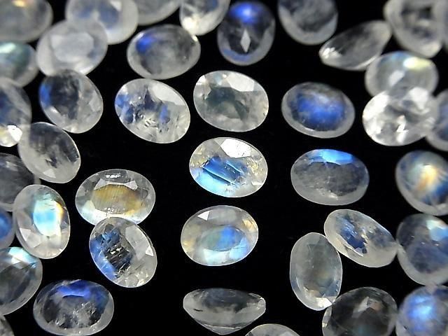 動画】宝石質レインボームーンストーンAAA- ルース オーバルファセット