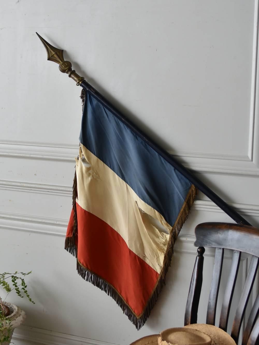 フランスアンティーク雑貨 アンティークフラッグ.14 ディスプレイ雑貨