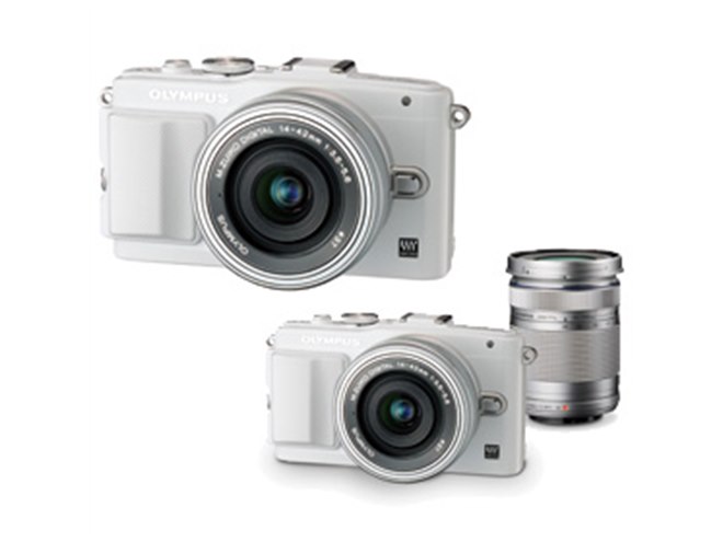 オリンパス、「PEN Lite E-PL6」の薄型電動ズーム同梱レンズキット