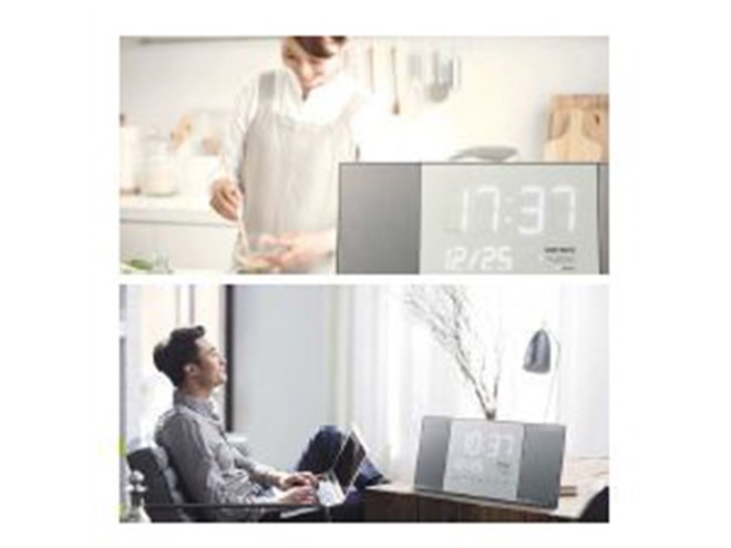 リズム時計工業、スマホ連携するBluetoothオーディオクロック