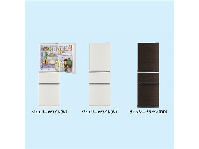 三菱電機、女性チームが開発した272Lモデルの冷蔵庫「MR-CX27C