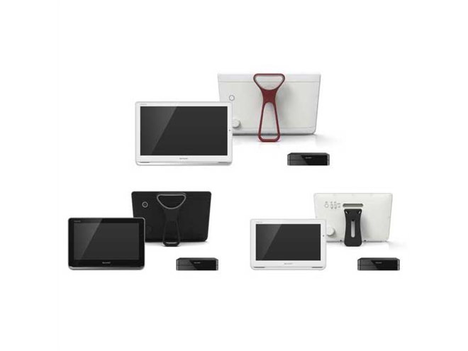 シャープ、防水・撥水モニターを持ち運べるワイヤレステレビ「AQUOS