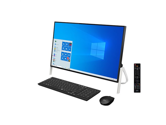 富士通、4辺狭額フレームを採用した23.8型一体型パソコン「ESPRIMO FH