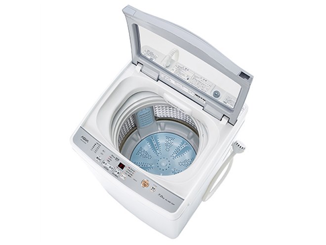 AQUA、内部が見える「クリアガラストップ」採用の全自動洗濯機2機種